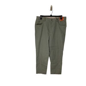 TreVero Mens Casual Pants 38 x 34 Olive Green Cotton & Wool